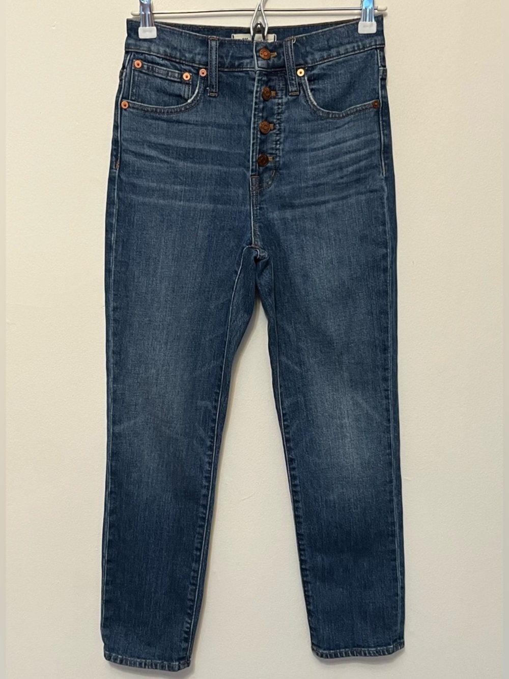 Madewell • 24 • The Perfect Vintage Crop High-Rise Button-Fly Denim Jeans